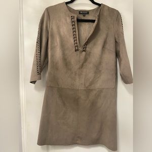 Guess Sage green suede mini dress size small